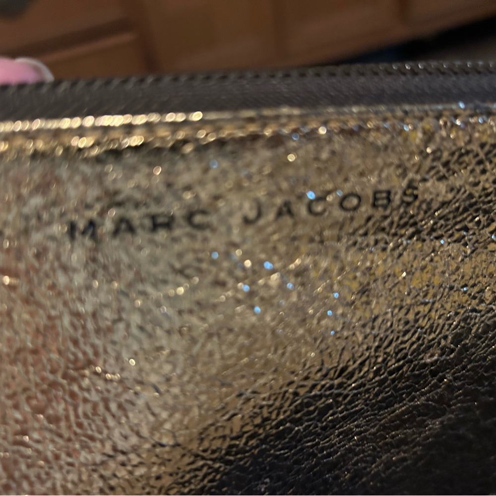 Marc Jacobs Gold Cosmetic Bag
